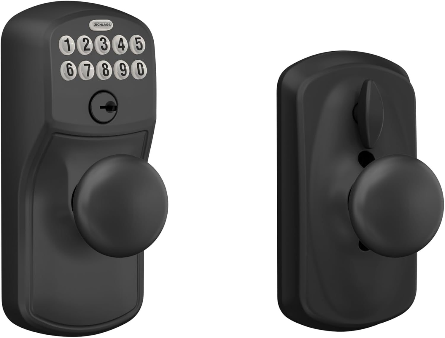 SCHLAGE FE595 Keypad Entry Flex Electronic Lock in Matte Black