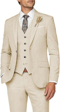 Wangyue Mens Suit 3 Piece Slim Fit Suit for Men - Classic Formal