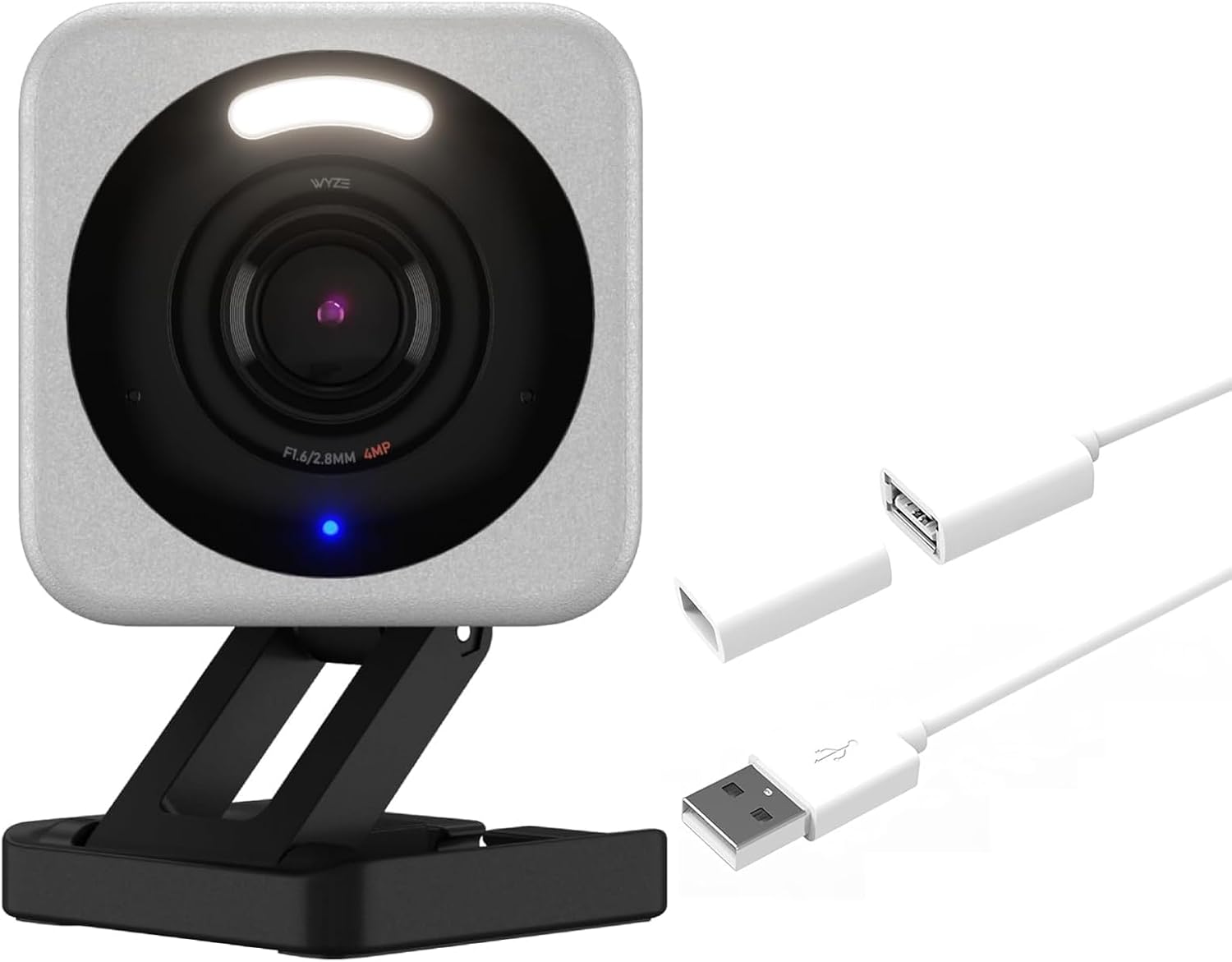 WyzeCam v4 Security Camera with 20ft Extension Cable for Home