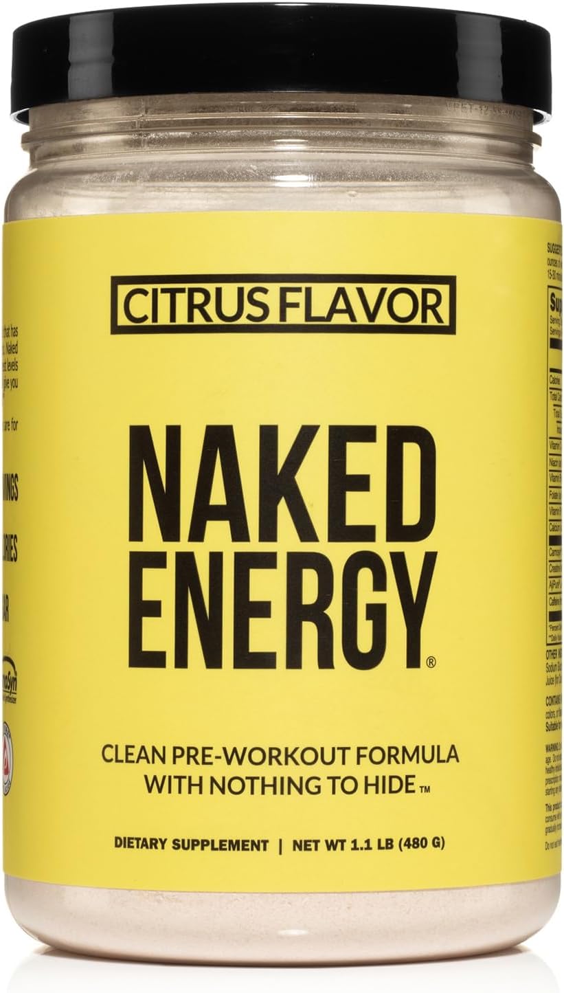 NAKED Citrus Energy Clean Pre Workout Supplement for All
