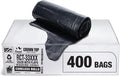 Heavy Duty 33 Gallon Trash Bags - Huge 400 Ct. with Flap Ties