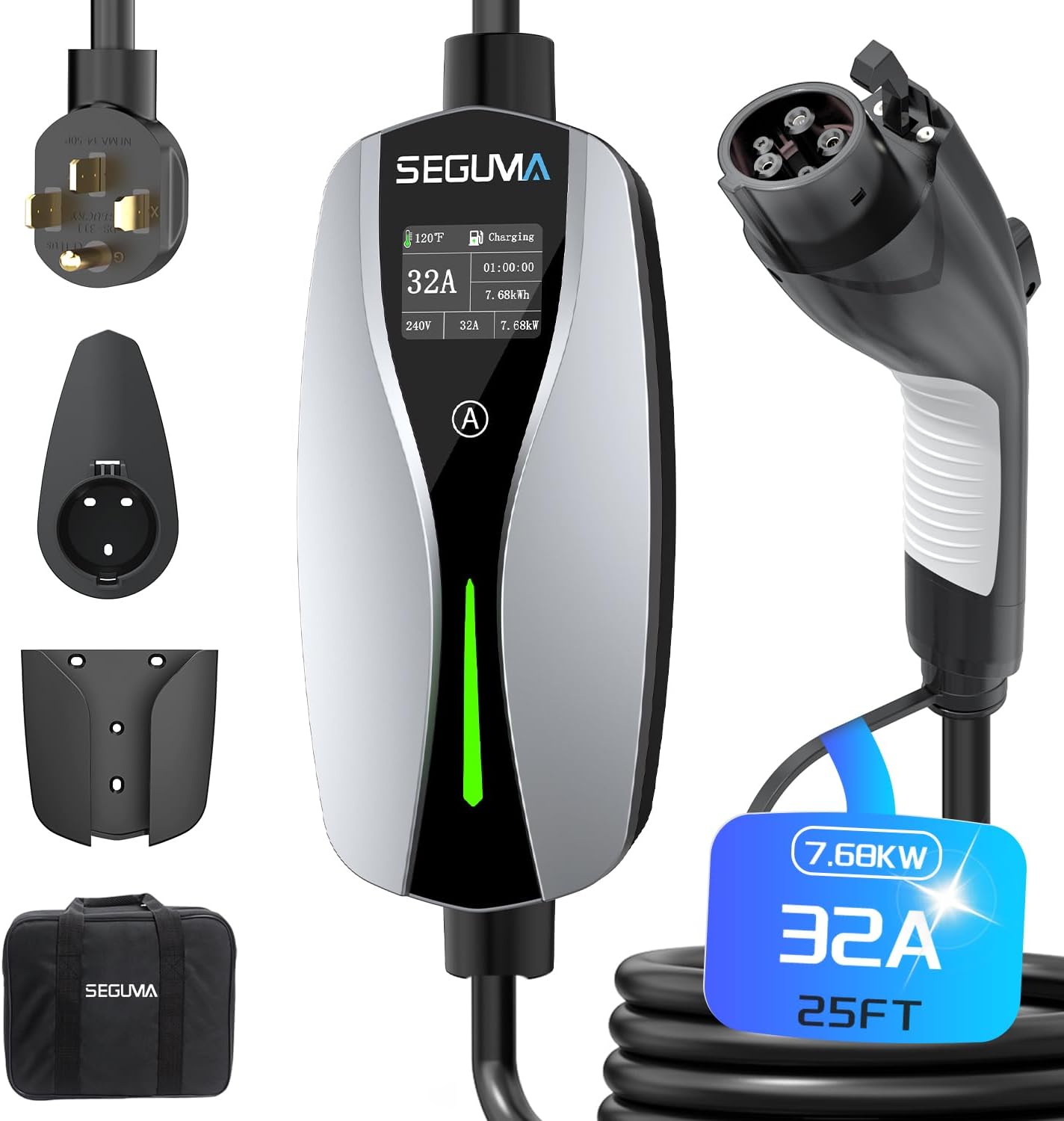 Portable Level 2 EV Charger - Fast, Safe Charging on-the-go!