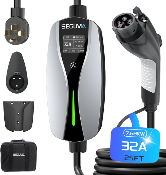 Portable Level 2 EV Charger - Fast, Safe Charging on-the-go!