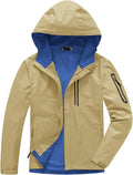 TBMPOY Men's Lightweight Rain Jacket Waterproof Windbreaker