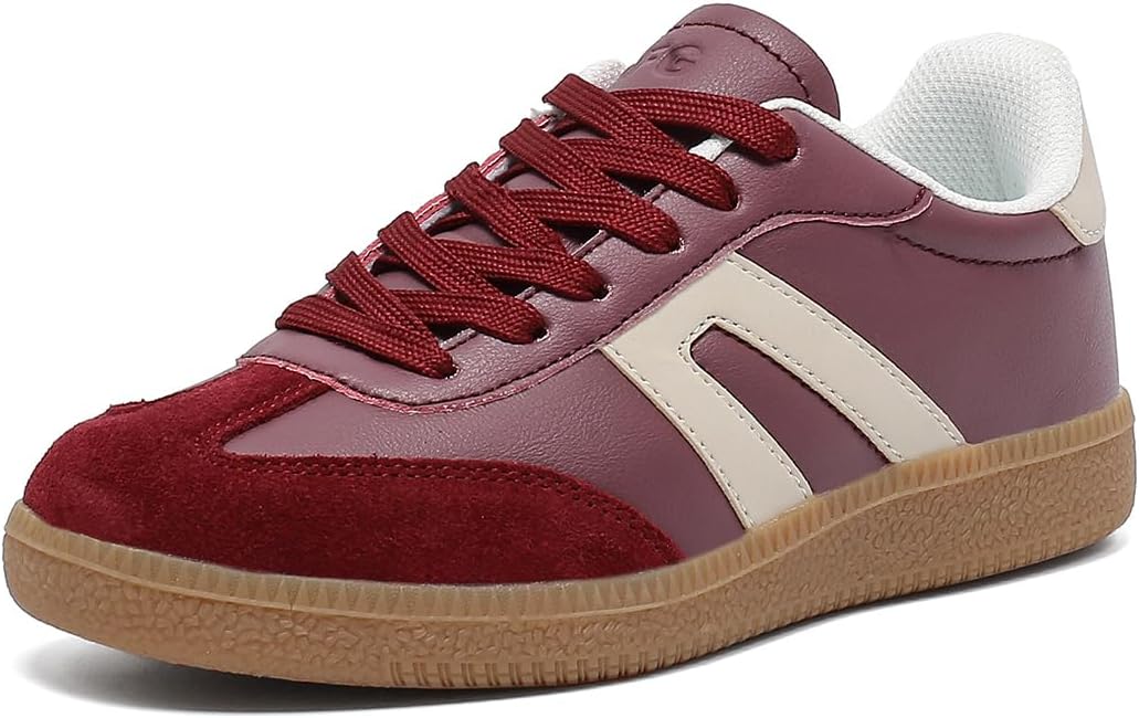 Women's Retro Gum Sole Fashion Sneakers for Casual Walking
