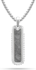 Meteorite Necklace for Men Premium Dog Tag Pendant - Everyday Luxury