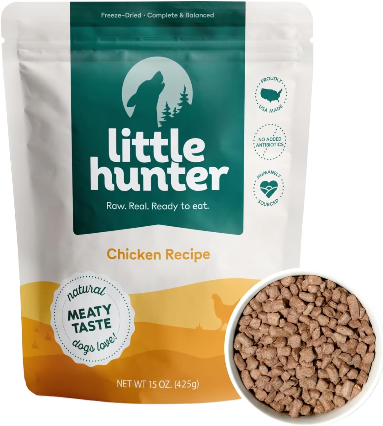 Little Hunter Freeze Dried Raw Chicken Recipe for Dogs