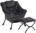 Oversized Chair with Ottoman - Cozy Modern Reading Lounge Chair