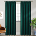 Emerald Green Blackout Curtains 84 in Length - Thermal, Room Darkening