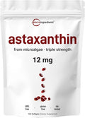Astaxanthin 12mg Softgels, 120 Count - Potent Antioxidant Support