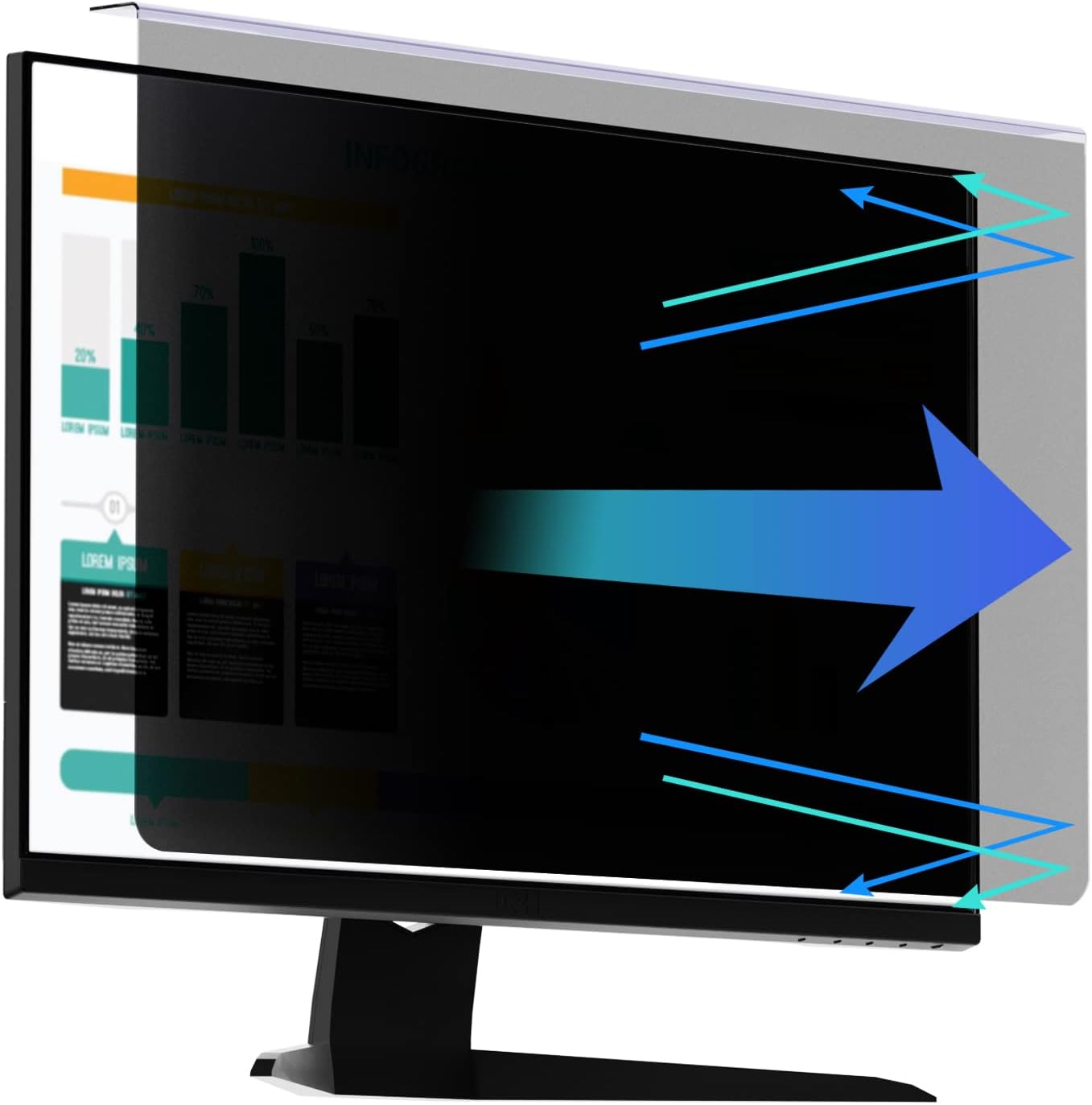 RedANGEL 27 Inch Computer Privacy Screen Protector for Monitors