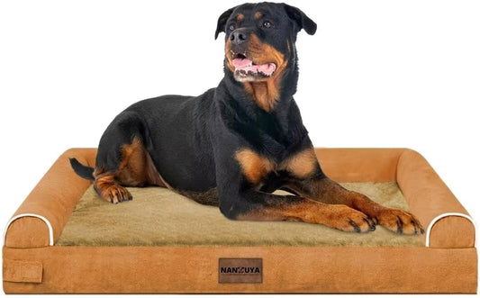 Large Dog Bed Orthopedic Washable for Big Dogs with Bolster