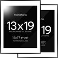 Homeforia 13x19 Picture Frame Black - Gallery Matte Look