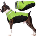 Warm Dog Winter Coat with Built-In Harness - Reflective Fleece Vest
