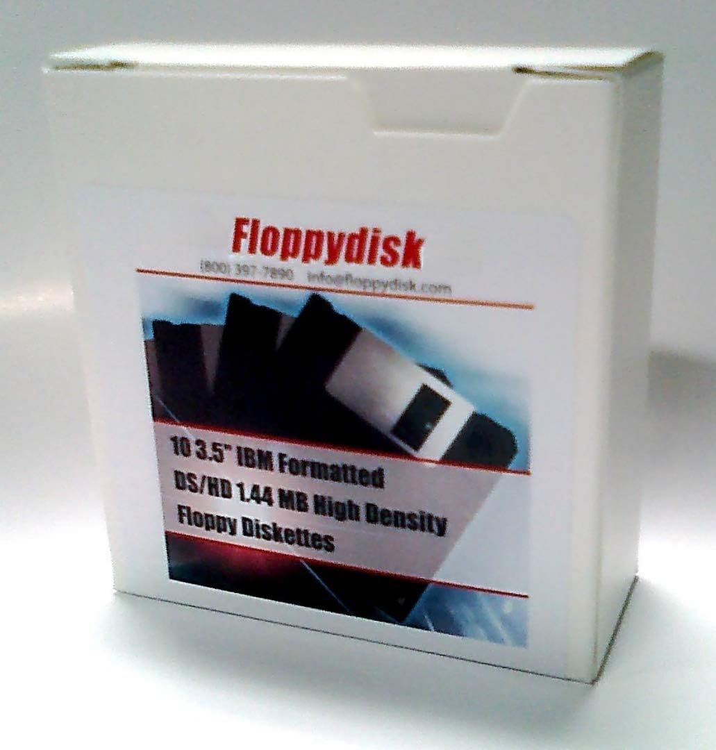 50 Count 3.5 inch Black Floppy Disks for Professional Use
