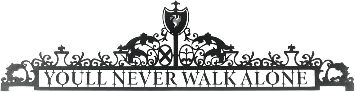 You'll Never Walk Alone Metal Wall Decor for Liverpool Fans