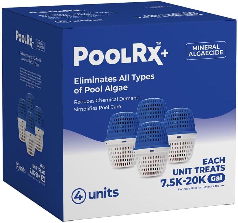 PoolRX+ Pool Unit for 7.5k-20k Gallons - Effective Algae Control