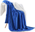 Sherpa Flannel Throw Blanket 60ftx80ft - Soft Plush Fleece