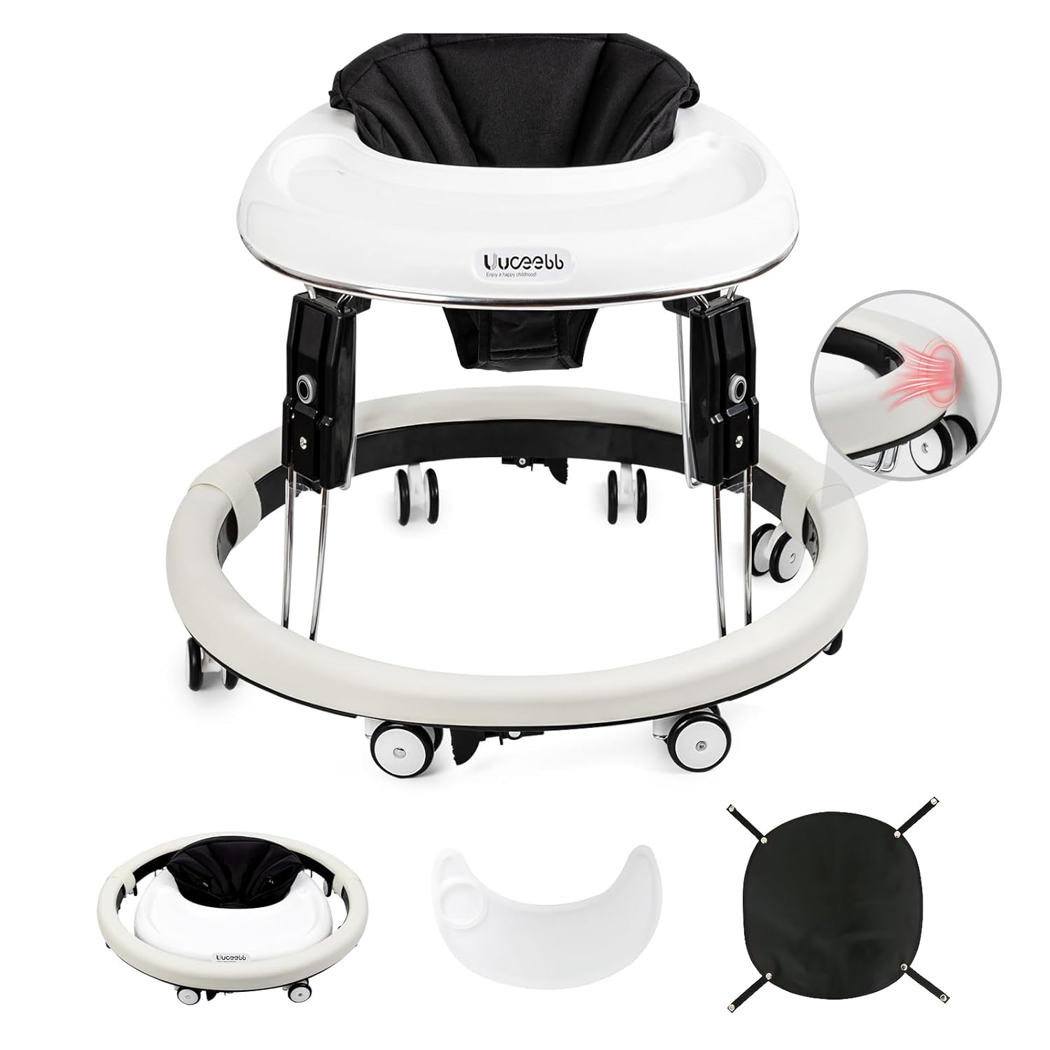 Baby Walker with Wheels and Anti-Collision Design for Safety