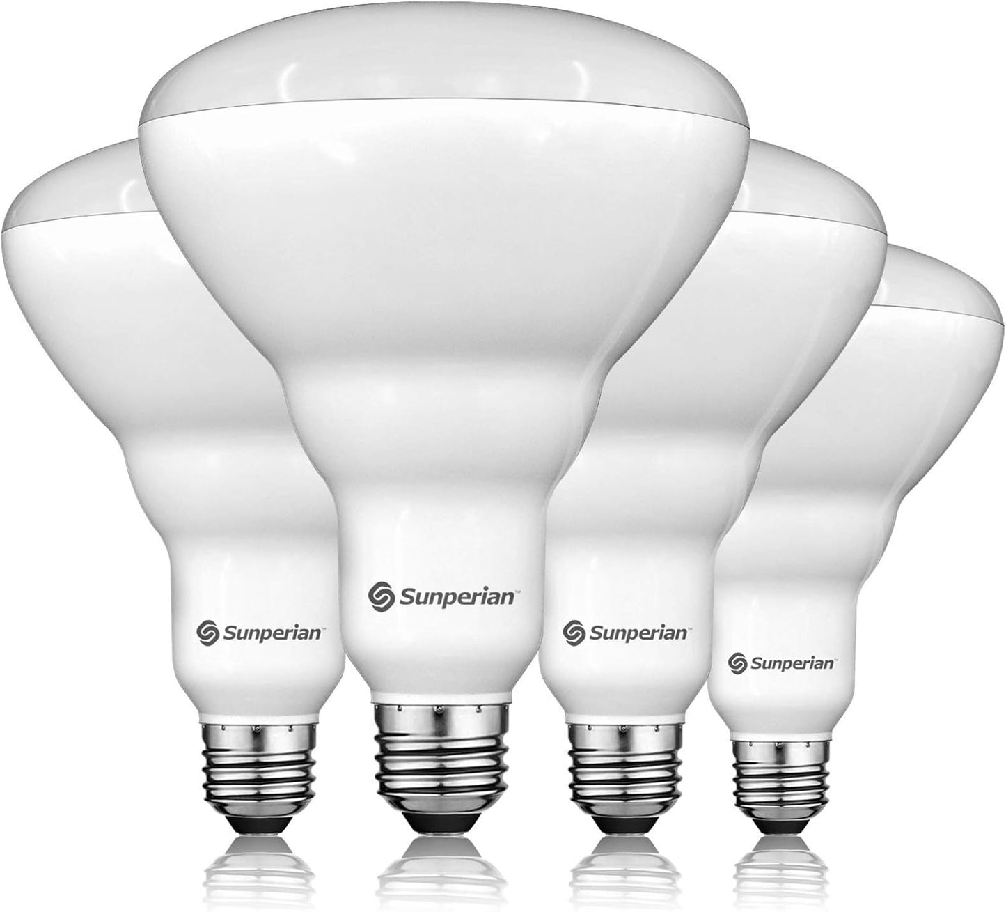 BR40 LED Light Bulbs by SUNPERIAN - Dimmable 1400 Lumens