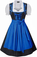 Scarlet Darkness Women German Oktoberfest Dirndl Dress Set - 3Pc