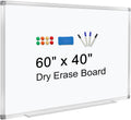Dry Erase Board for Wall 60in x 40in - Magnetic Presentation