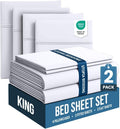 Utopia Bedding King Bed Sheets Set - Pack of 2 King Sheet Sets