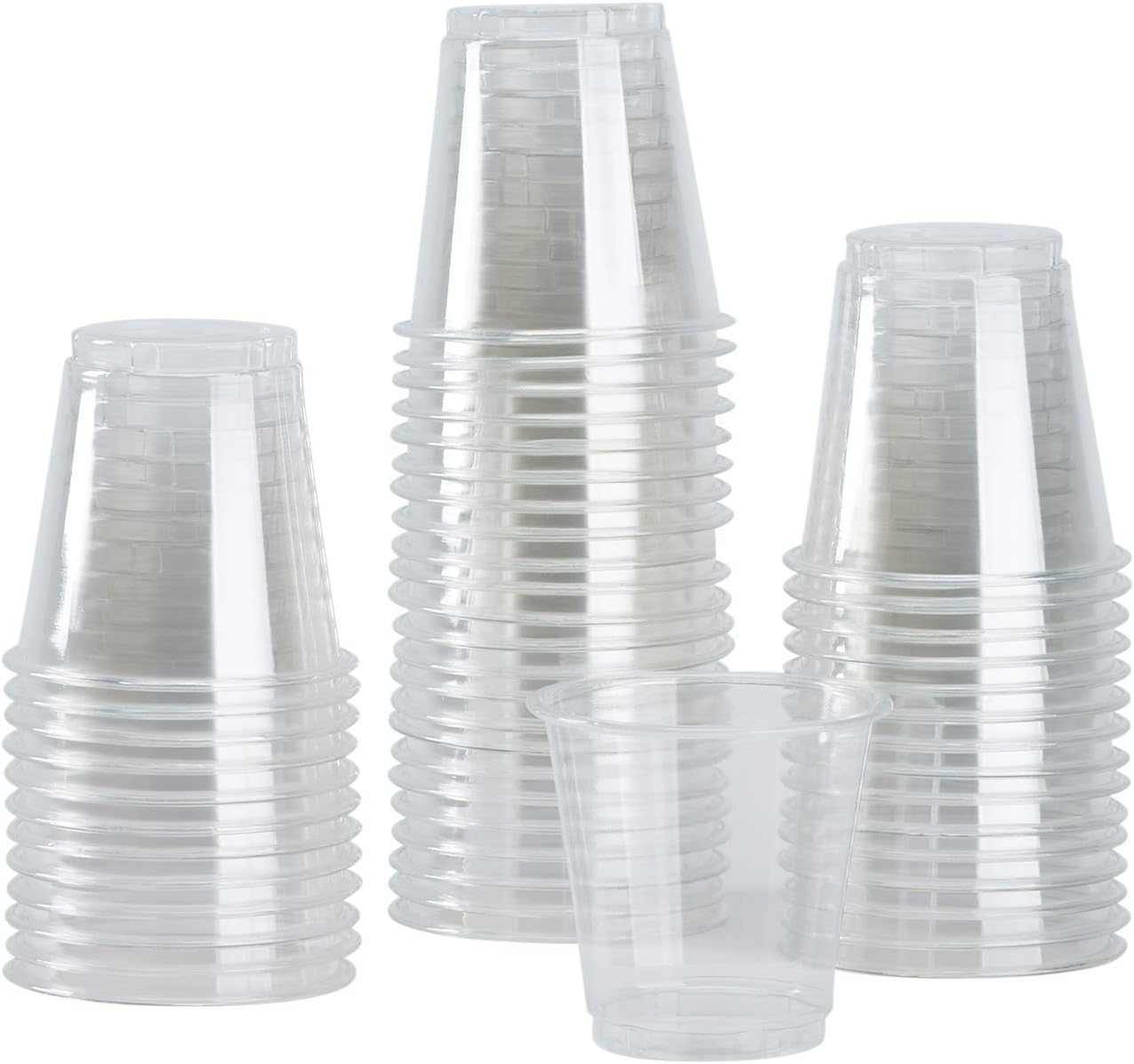 Karat 3oz Small Plastic Cups for Mouthwash and More