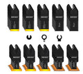 50PCS Titanium Oscillating Tool Blades for Metal Wood Plastic