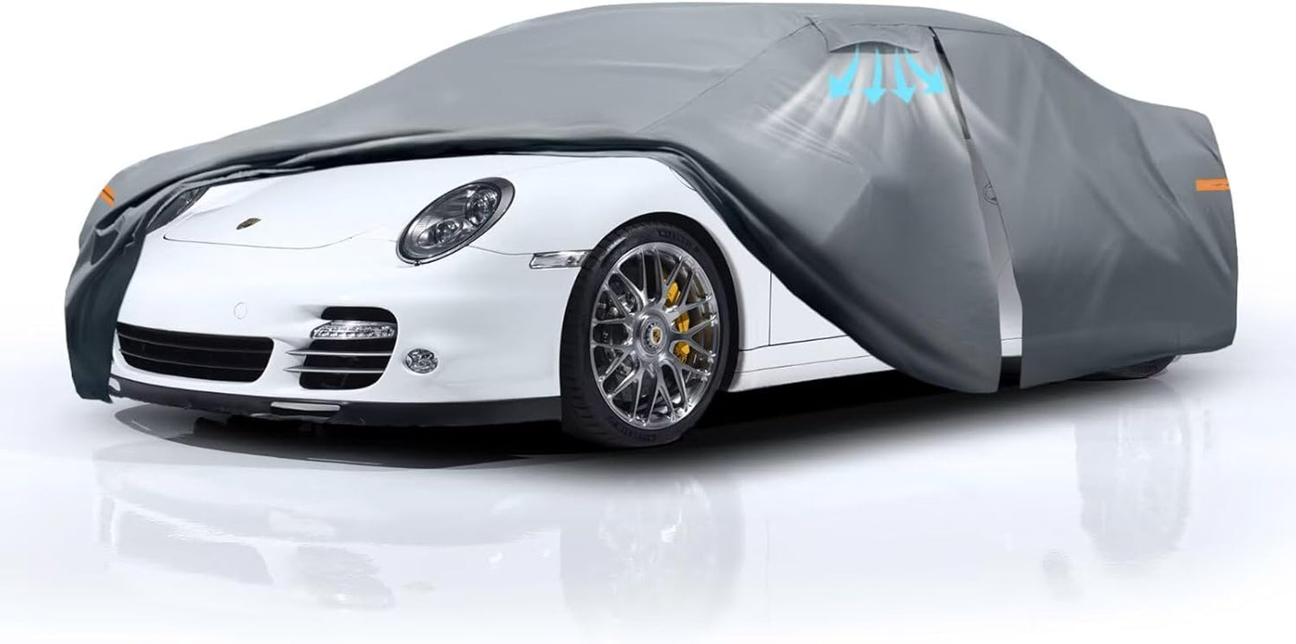 Waterproof Porsche 911 Car Cover with Breathable Vents and Zipper