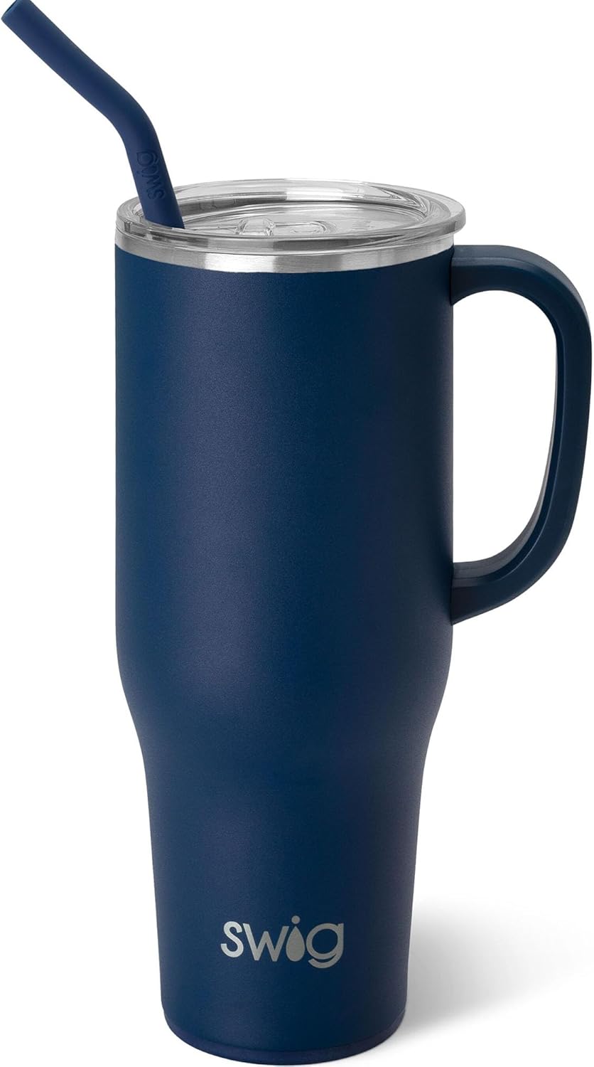 Swig Life 40oz Mega Mug: Insulated Tumbler with Handle & Straw