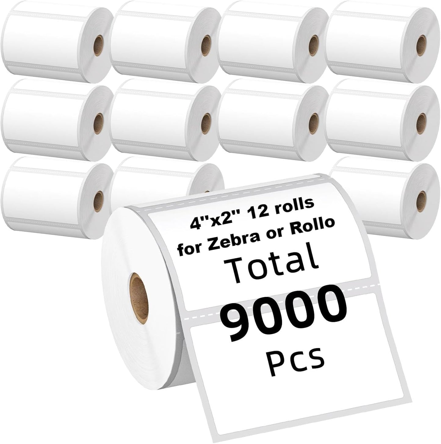 Zebra Labels 4x2 Direct Thermal Labels for Barcode Addressing