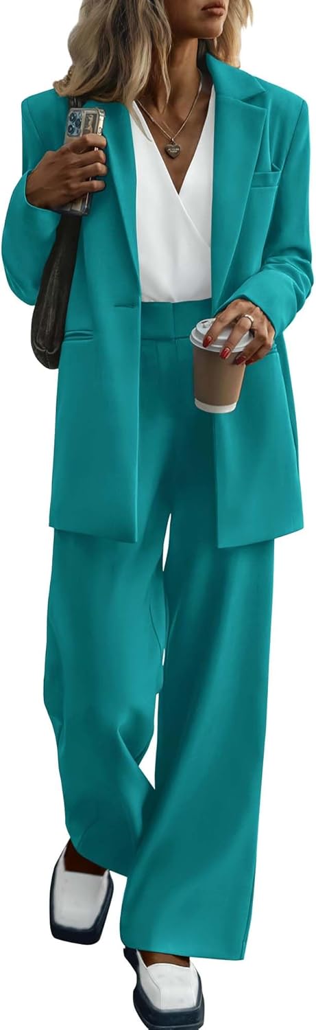 KIRUNDO Women Suits 2 Piece Set for Business Casual Elegance