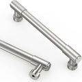 5 in (128mm) Brushed Satin Nickel Cabinet Pulls 10 Pack - Durable