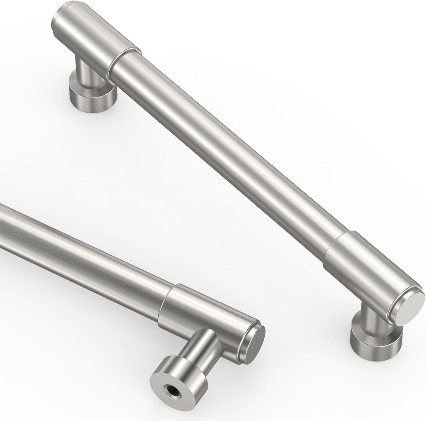 Brushed Satin Nickel Cabinet Pulls - 10 Pack 5 Inch Handles