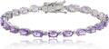 925 Sterling Silver Tennis Birthstones Bracelet for Women - Timeless