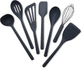 Gray Silicone 7 Piece Utensil Set - Heat-Resistant Nonstick Tools