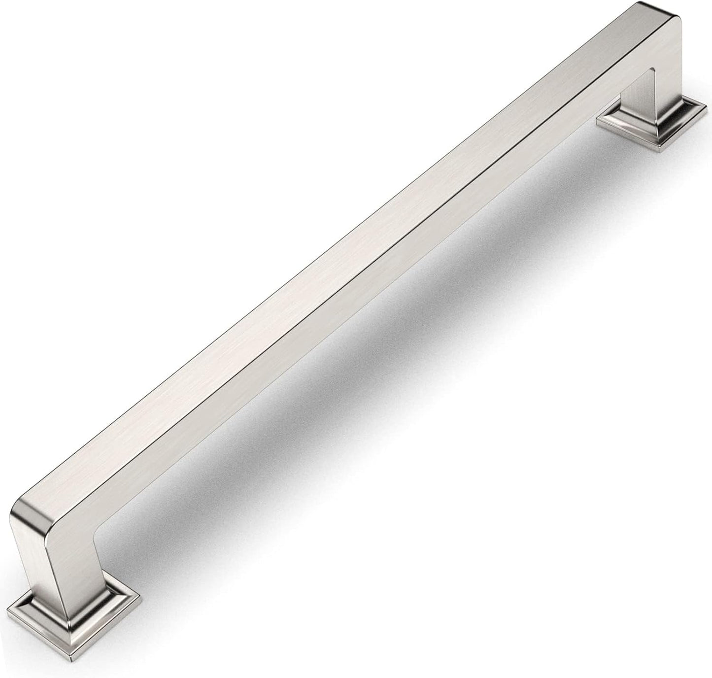 Amerdeco 6 Pack Brushed Satin Nickel Cabinet Pulls for Kitchen