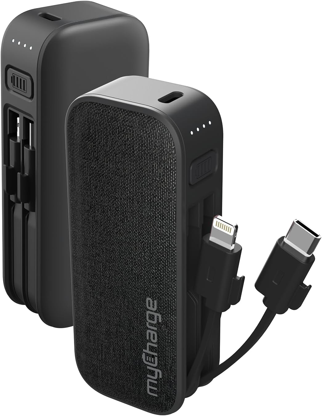 myCharge PowerHub Mini Portable Charger with Built-In Cables
