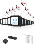 10Pack Control Tether 6.5 Ft Remote Leash - Retractable Safety Lock