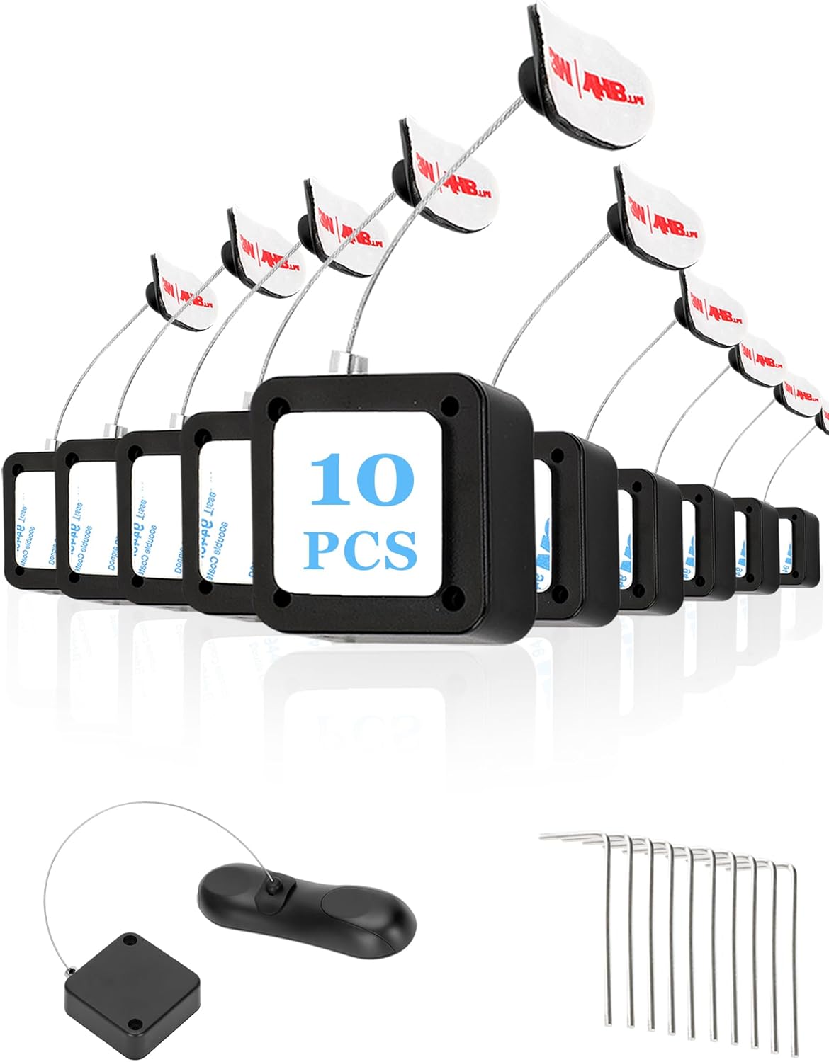 10Pack Control Tether for Remotes, Game Controllers, Tablets
