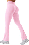 Mini Flare Leggings Womens Workout Butt Lifting Legging (Style FKWP)