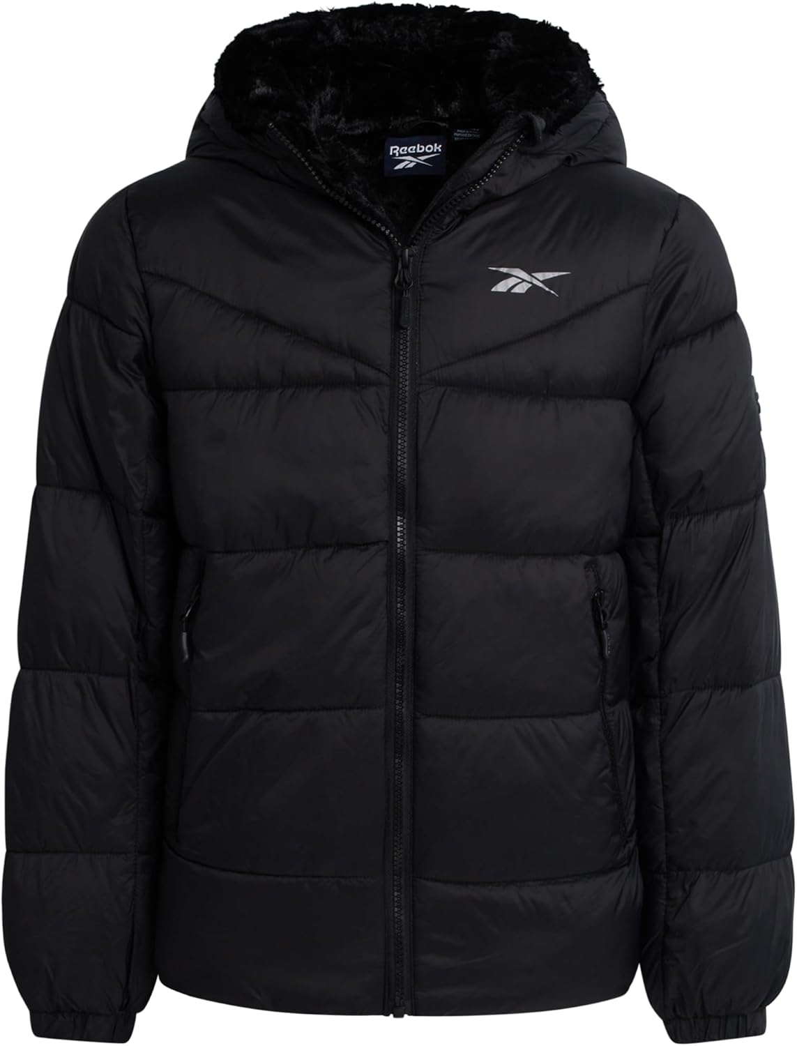 Reebok Girls Winter Coat - Heavyweight Quilted Puffer Jacket