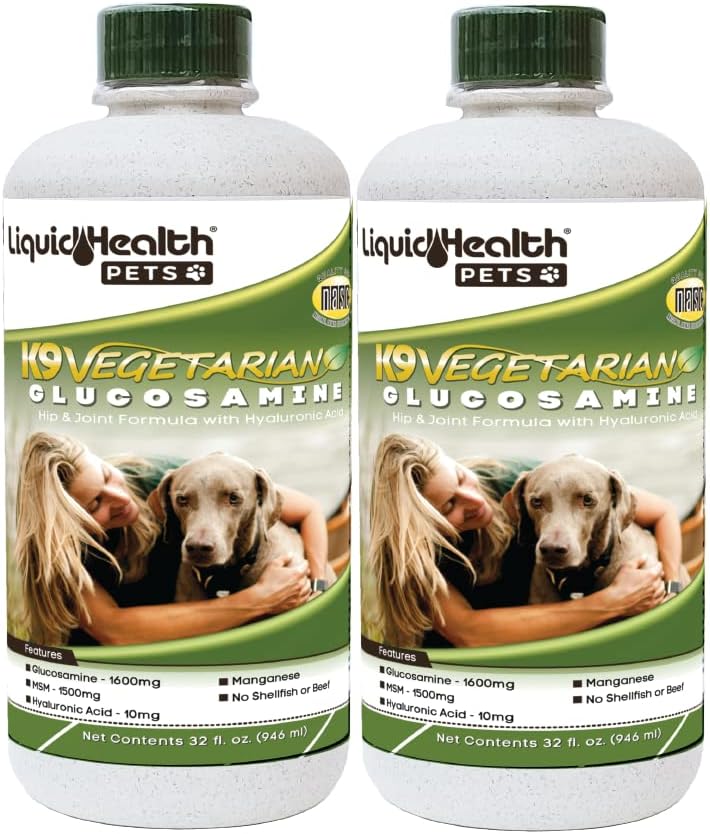 K9 Vegetarian Liquid Glucosamine for Dogs - Joint Health Juice