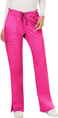 Cherokee Mid Rise Moderate Flare Drawstring Scrub Pant (Style W2S9)