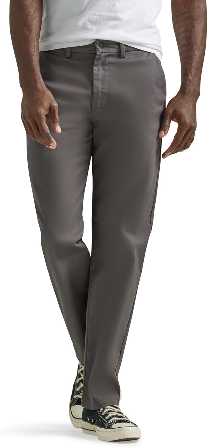 Lee Mens Flat Front Relaxed Straight Pant for Ultimate Comfort