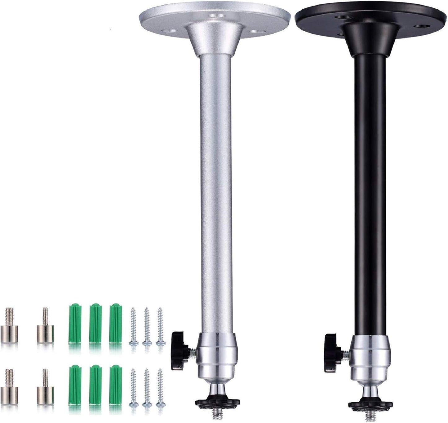 Yizerel Ceiling Projector Mount Set - 360 Rotatable Heads