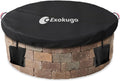Outdoor Built in Stone Firepit Cover Round 65 in - Heavy Duty