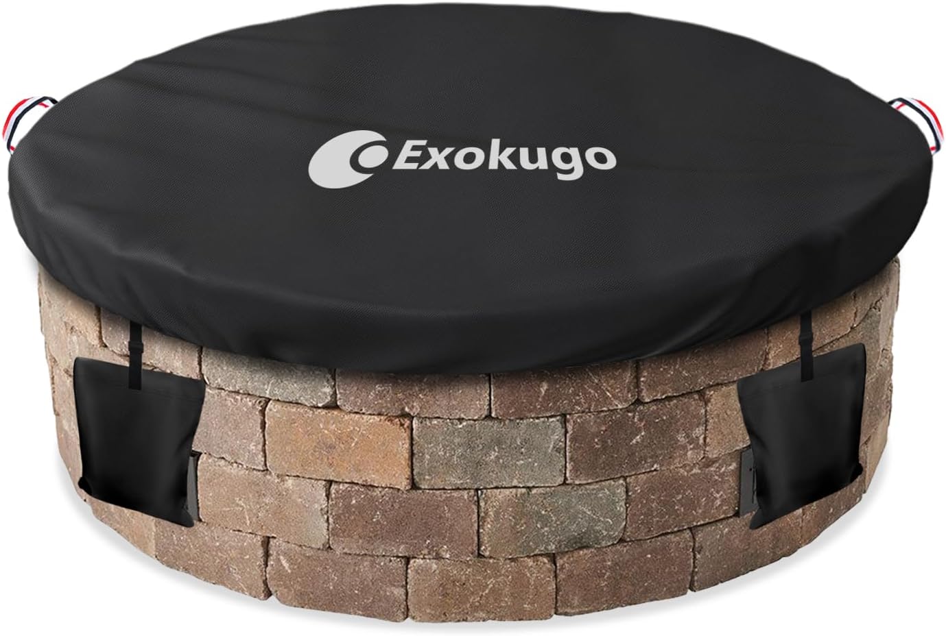 Outdoor Built in Stone Firepit Covers for 60-64 Inch Fire Pits