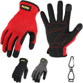 DULFINE High Performance Work Gloves For Men (3 Pairs Pack) - Durable
